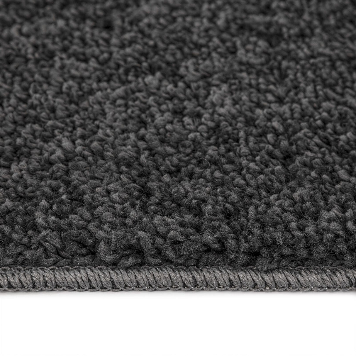 Shaggy Tapijt met Latex Achterkant Donkergrijs 120x120 cm