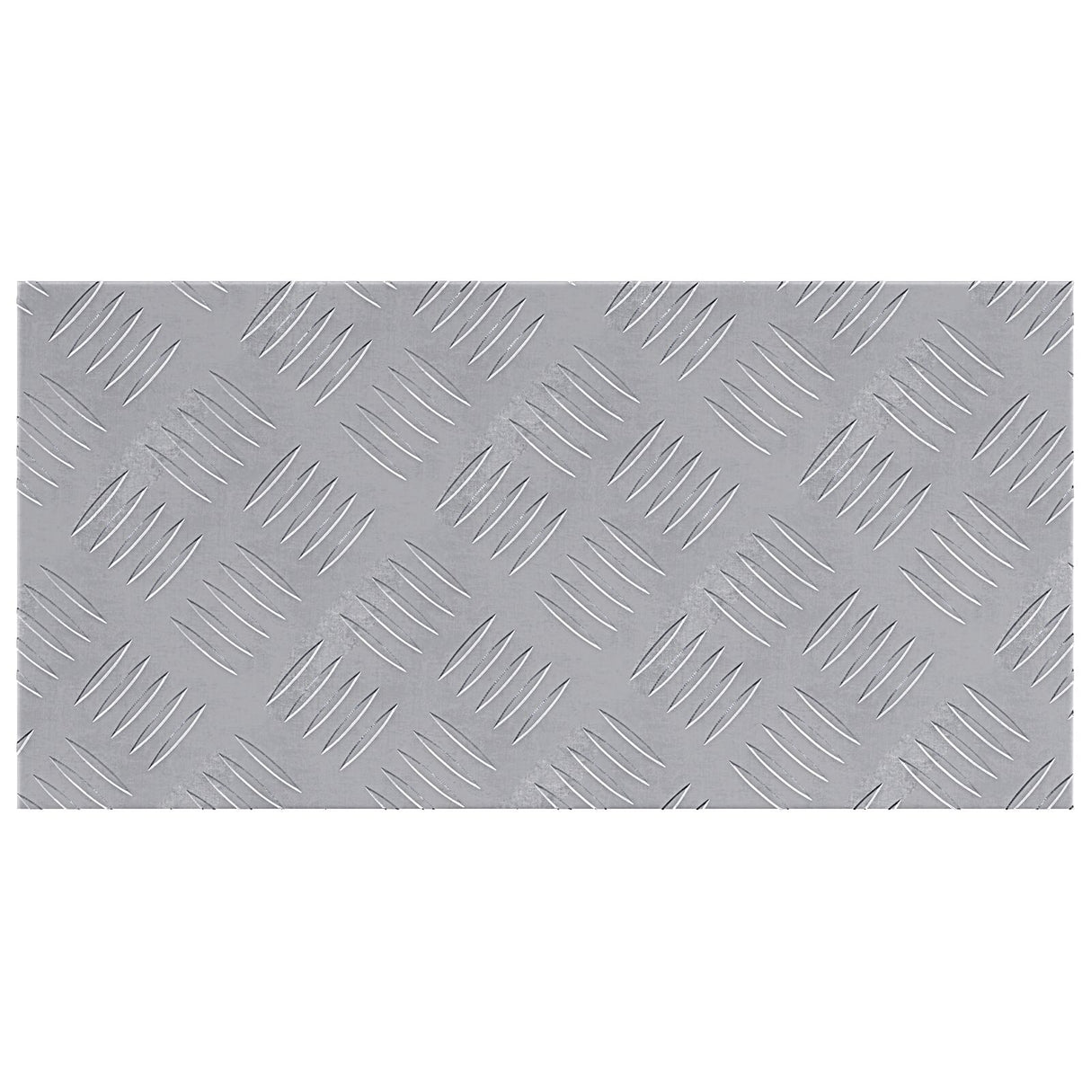 Aluminium Checker Platen 4 stuks Anti-Slip 50x25 cm