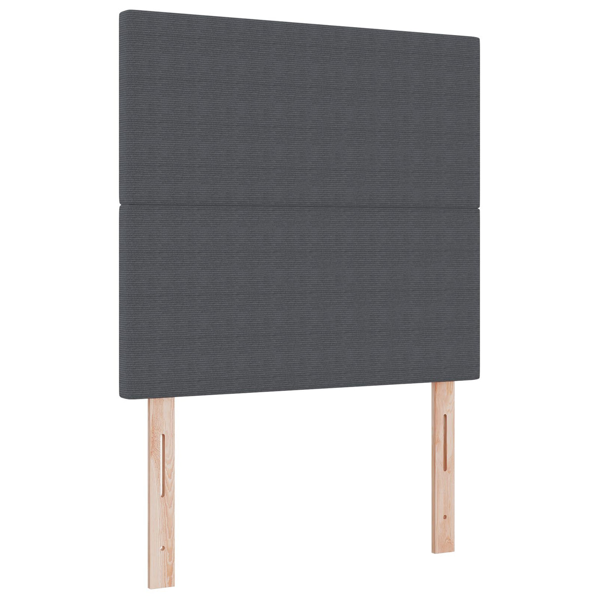 Boxspring Bed met Matras Donkergrijs Klein Tweepersoons Corduroy Stof