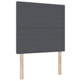 Boxspring Bed met Matras Donkergrijs Klein Tweepersoons Corduroy Stof
