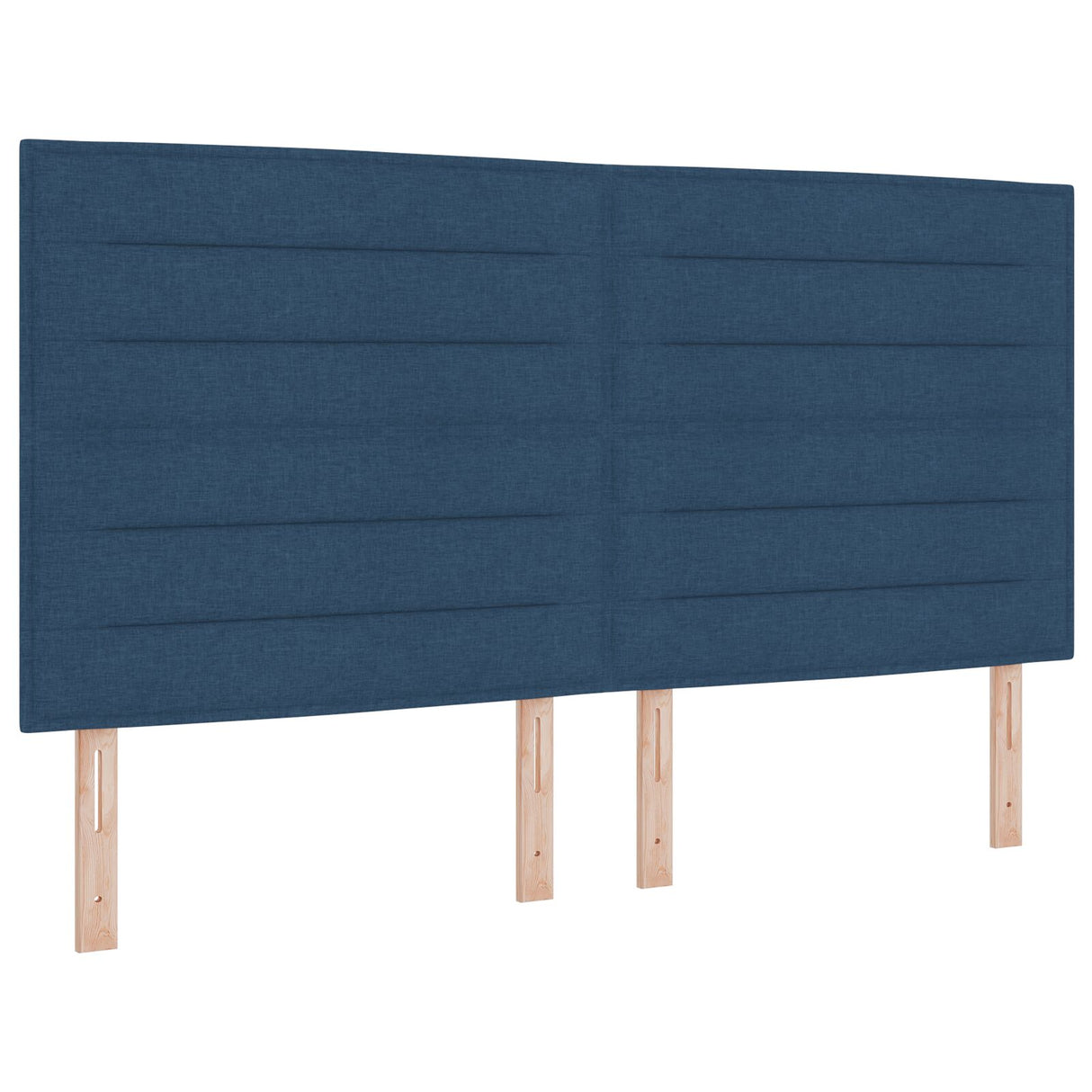LED Hoofdbord Lijnen Ontwerp Blauw 90 cm Stof