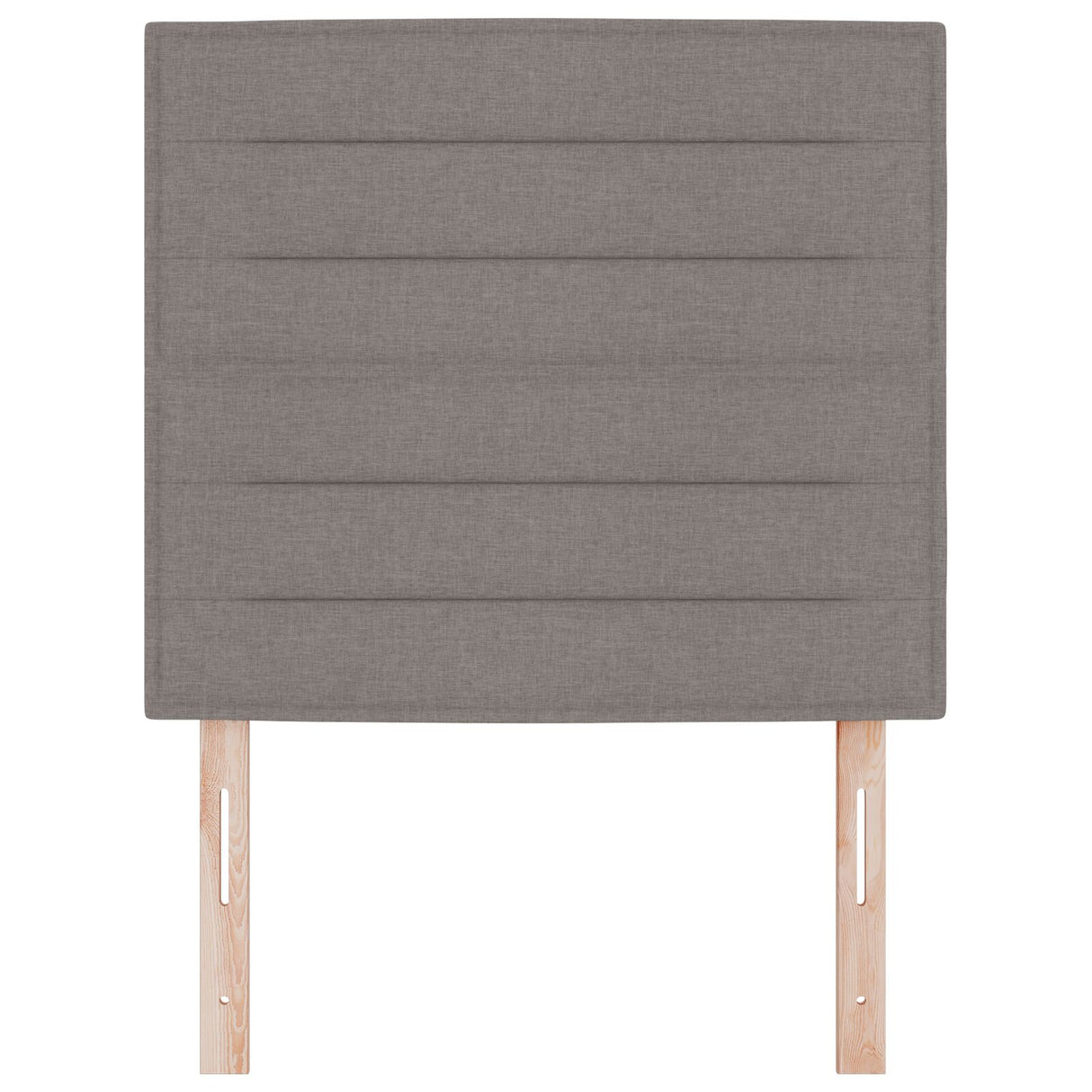 Hoofdbord Taupe Stof 80 cm Rechthoekig Modern Gevoerd