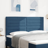 LED Hoofdbord Lijnen Ontwerp Blauw 90 cm Stof