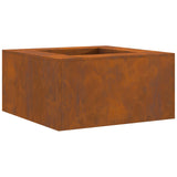 Vuurkorf Vierkant 80x80x40 cm Weervast Staal