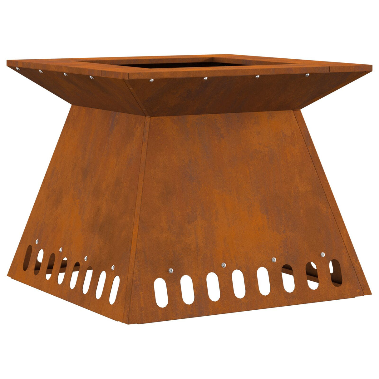 Vuurkorf 48x48x40 cm Weerbestendig Staal