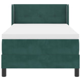 Boxspringbed met Matras Donkergroen 90x190 cm Fluweel