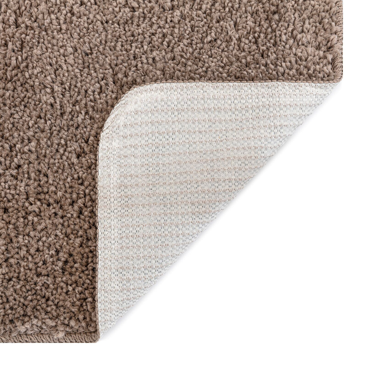 Shaggy Tapijt met Latex Achterkant Bruin 80x150 cm