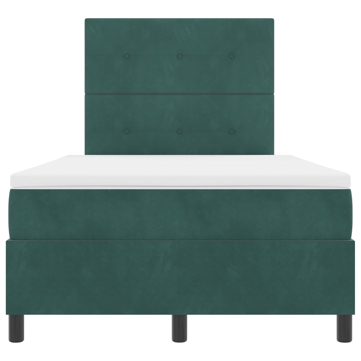 Boxspringbed met Matras Donkergroen Klein Dubbel Velvet
