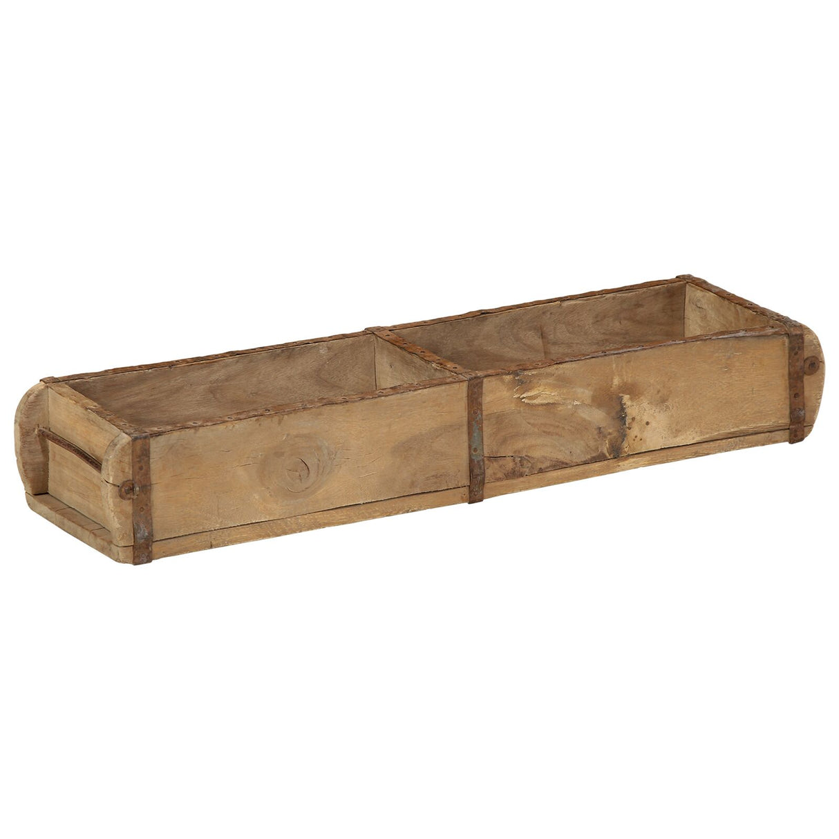 Dienblad 60,5x15x9 cm Massief Hout Hergebruikt