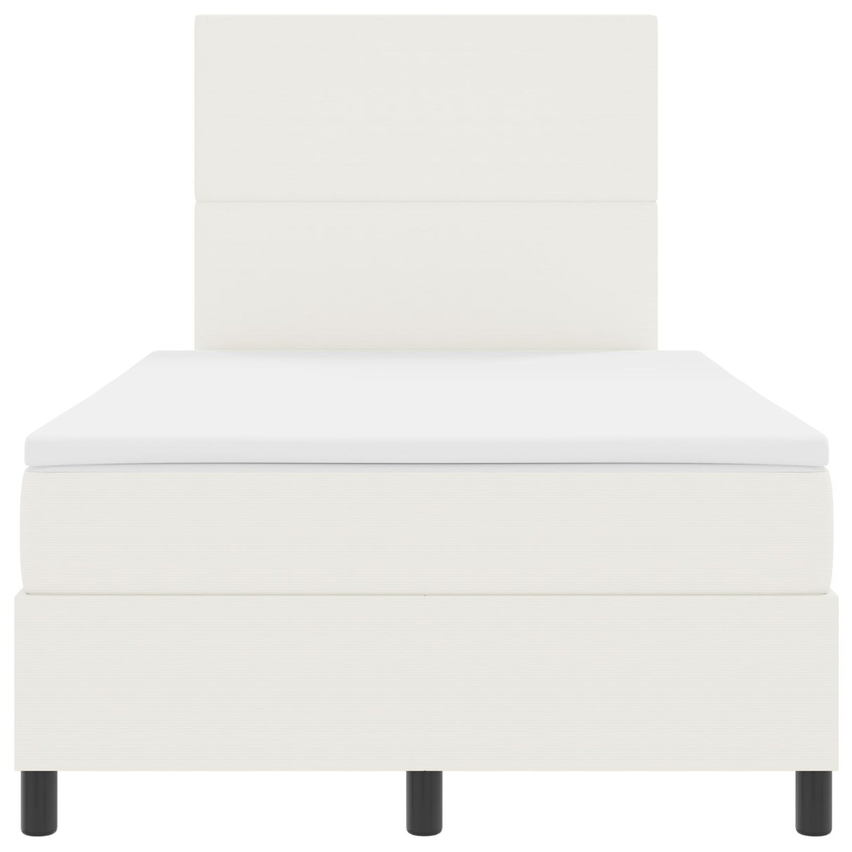 Boxspringbed met Matras Crème Kleine Dubbele Corduroy Stof
