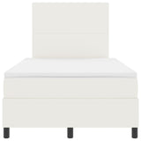 Boxspringbed met Matras Crème Kleine Dubbele Corduroy Stof