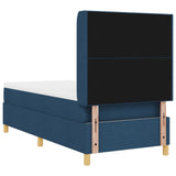 Boxspringbed met Matras Blauw 80x200 cm Stof