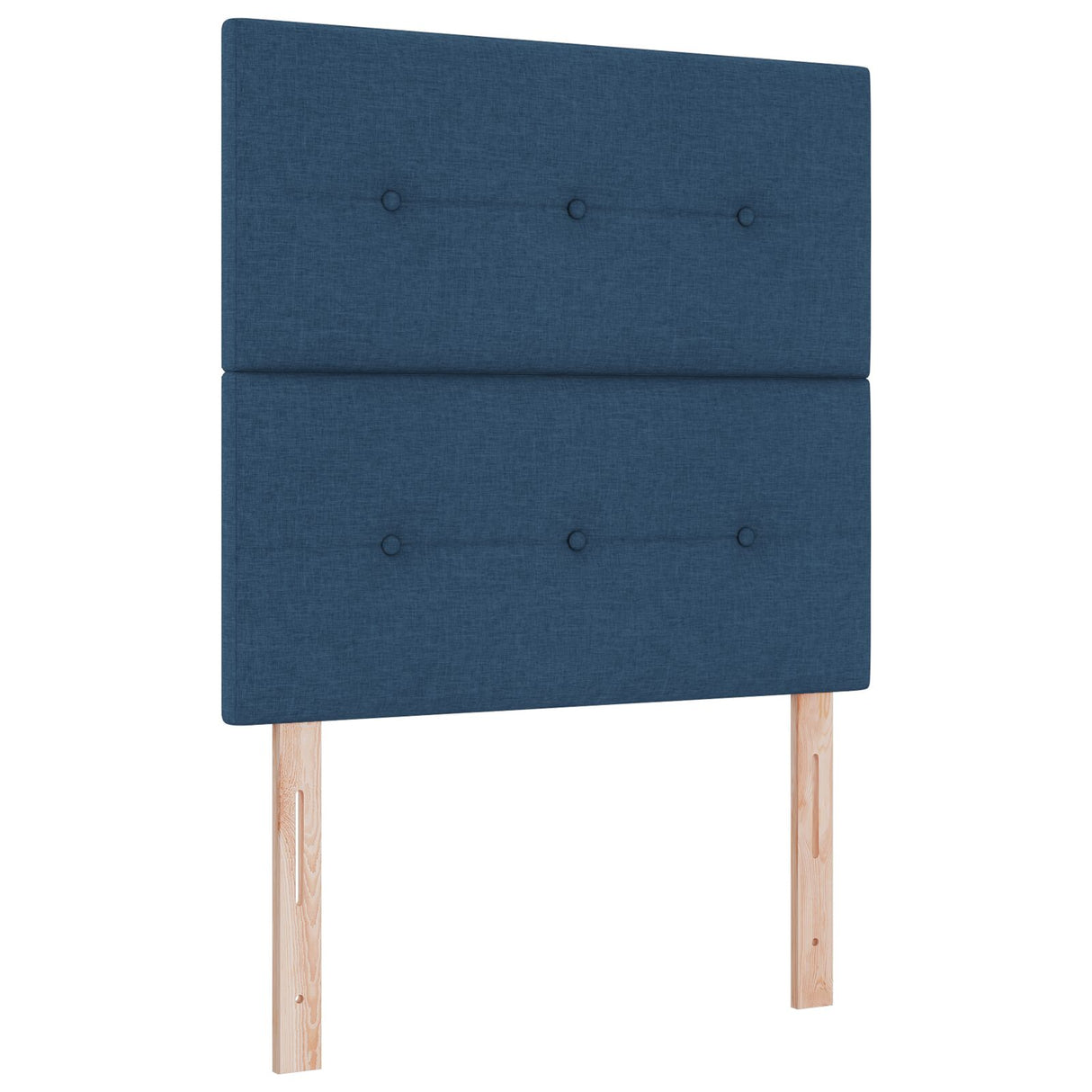 Boxspringbed met Matras Blauw 80x200 cm Stof
