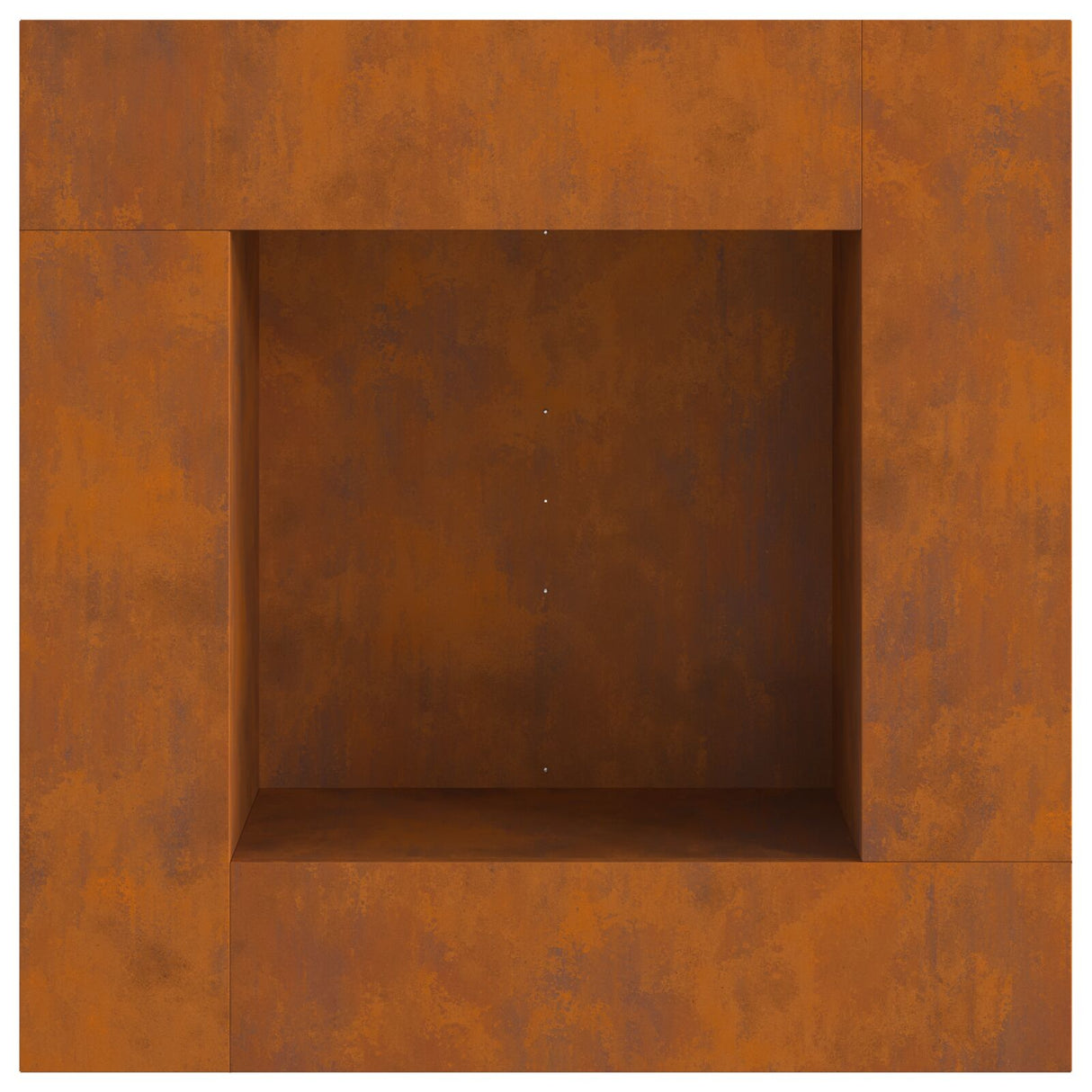 Vuurkorf Vierkant 80x80x40 cm Weervast Staal