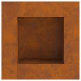 Vuurkorf Vierkant 80x80x40 cm Weervast Staal
