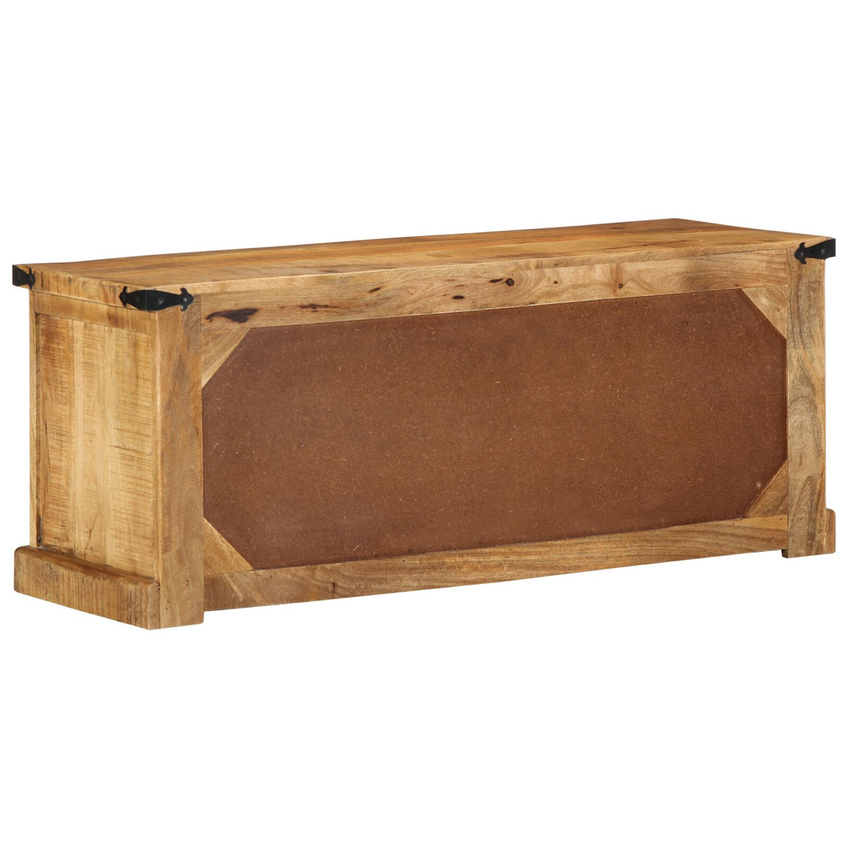 Schoenbank 110x38x45 cm Massief Hout Ruw Mango