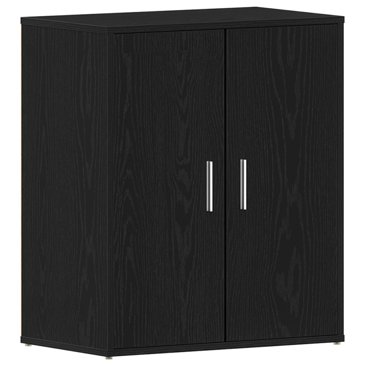 Schoenenkast Zwart Eiken 60x35x70 cm Bewerkt Hout