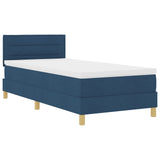 Boxspring Bed met Matras Blauw 80x200 cm Stof