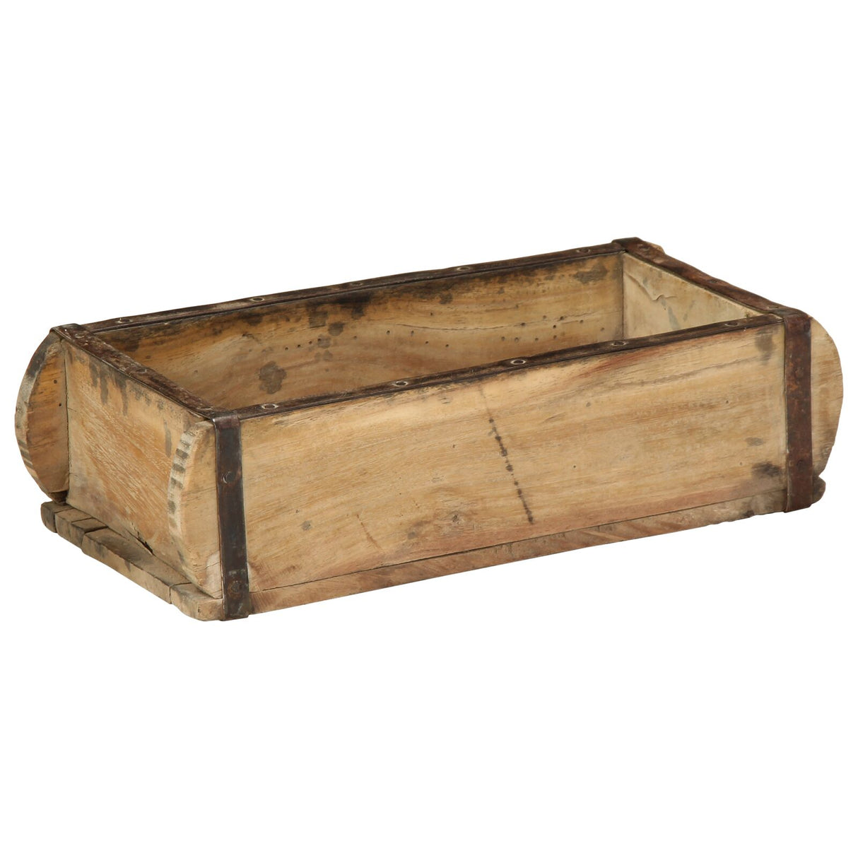 Dienbladen 4 stuks 30x15x9 cm Massief Hout Gerecycled
