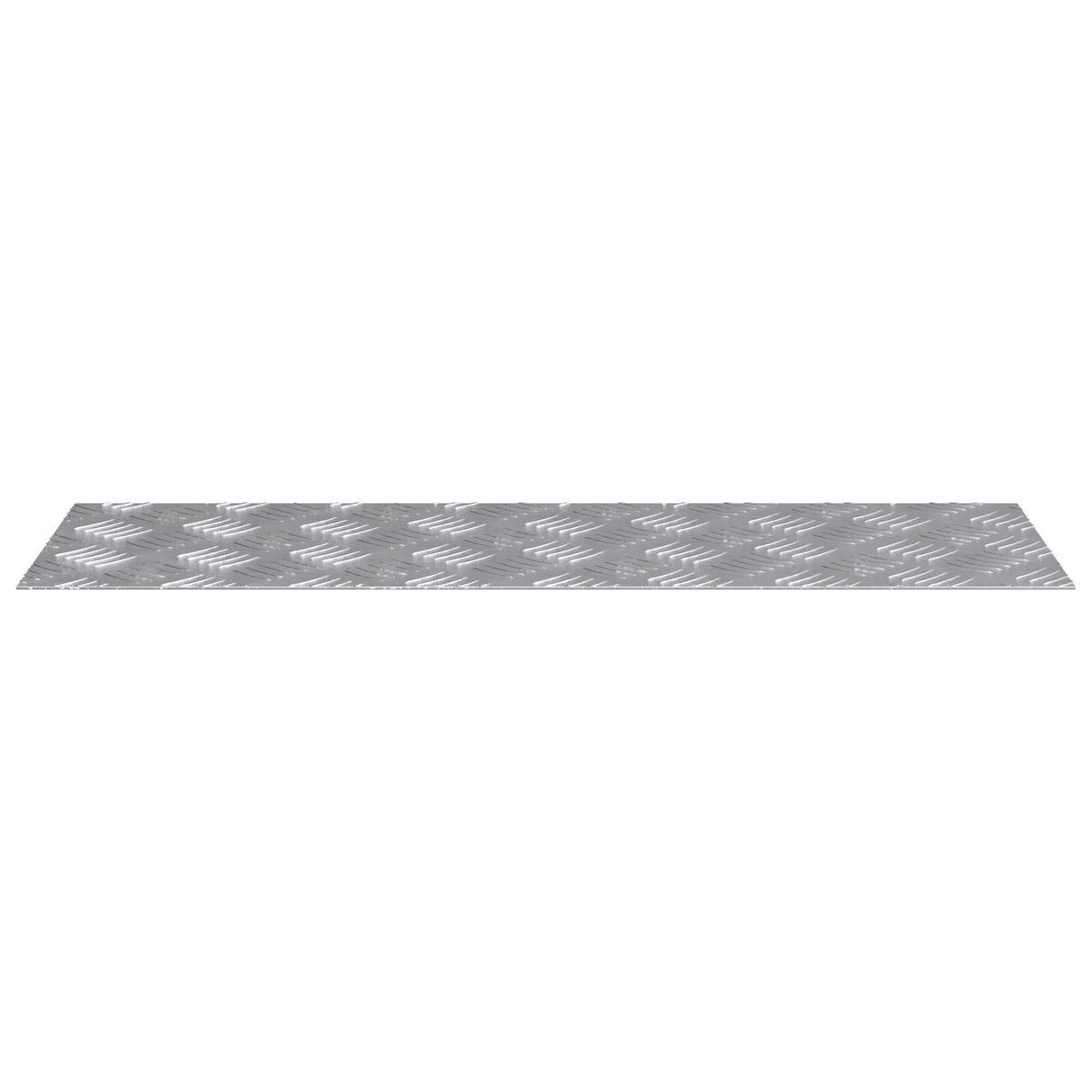 Aluminium checkerplaten 2 stuks anti-slip 75x25 cm