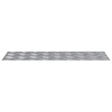 Aluminium checkerplaten 2 stuks anti-slip 75x25 cm