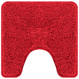 2 Delige Badmat Set Rood Polypropeen Antislip