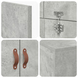 Bedframe Beton grijs Hout Duurzaam Opslagbedframe Rechthoekig