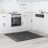 Shaggy Tapijt met Latex Achterkant Donkergrijs 120x120 cm