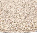 Shaggy Tapijt met Latex Achterkant Crème ø90 cm