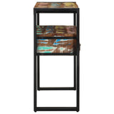 Bijzettafels Meerkleurig 90x33x75 cm Massief Gerecycled Hout & Metaal