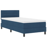 Bedframe met Matras Marineblauw Stof 90 x 190 cm Boxspringbed