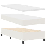 Boxspring Bed met Matras Crème 80x200 cm Corduroy Stof