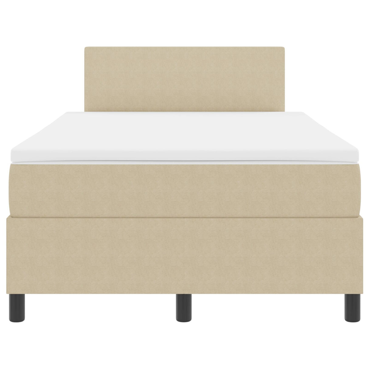 Boxspringbed met Matras Licht Groen Grijs Klein Dubbel Corduroy Stof