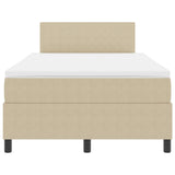 Boxspringbed met Matras Licht Groen Grijs Klein Dubbel Corduroy Stof