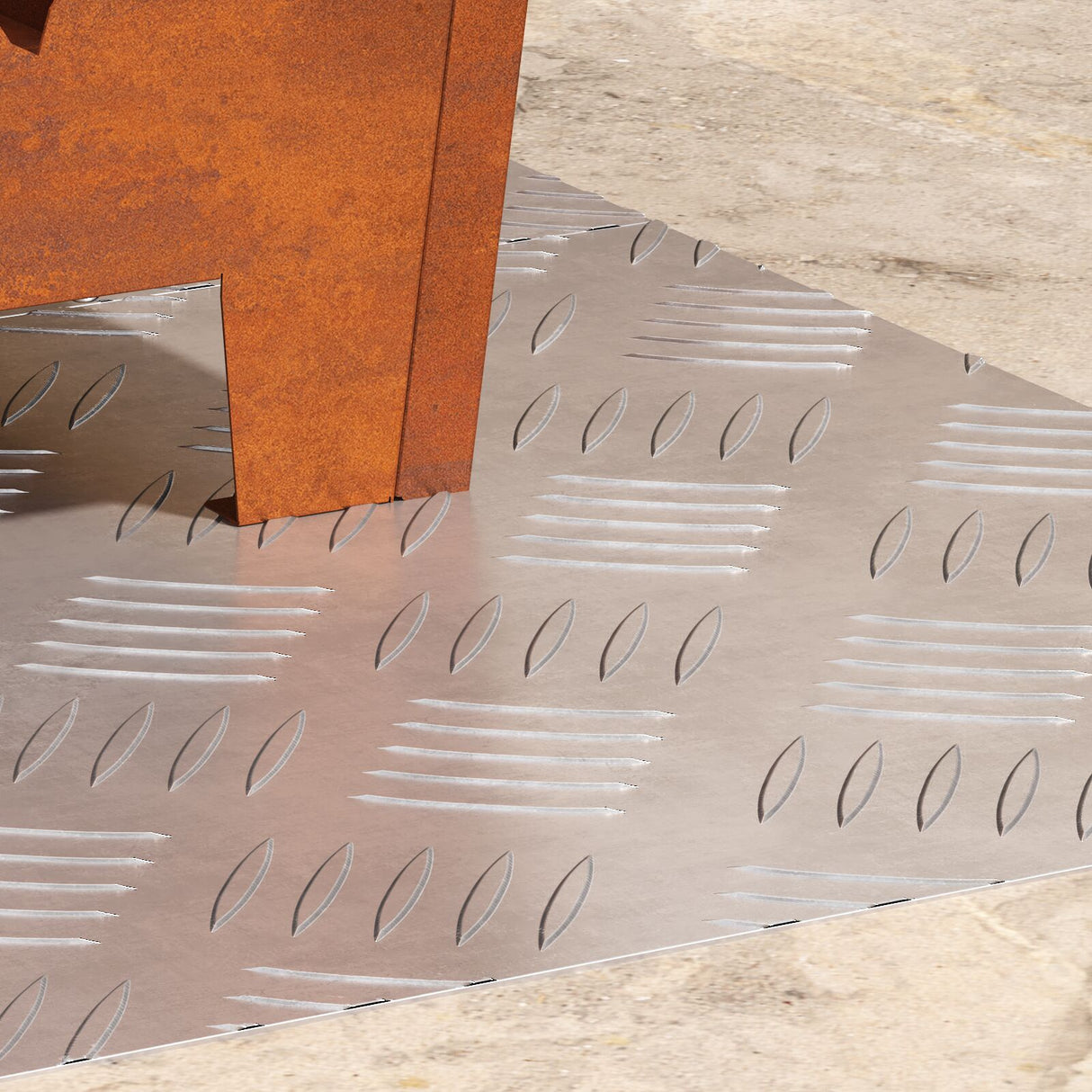 Aluminium Ruitplaten 2 stuks Antislip 60x40 cm