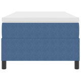 Boxspringbed met matras Blauw Corduroy stof 90 x 190 cm