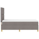 Boxspringbed met matras Taupe Eenpersoons Stof