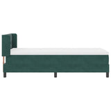 Boxspringbed met Matras Donkergroen 90x190 cm Fluweel