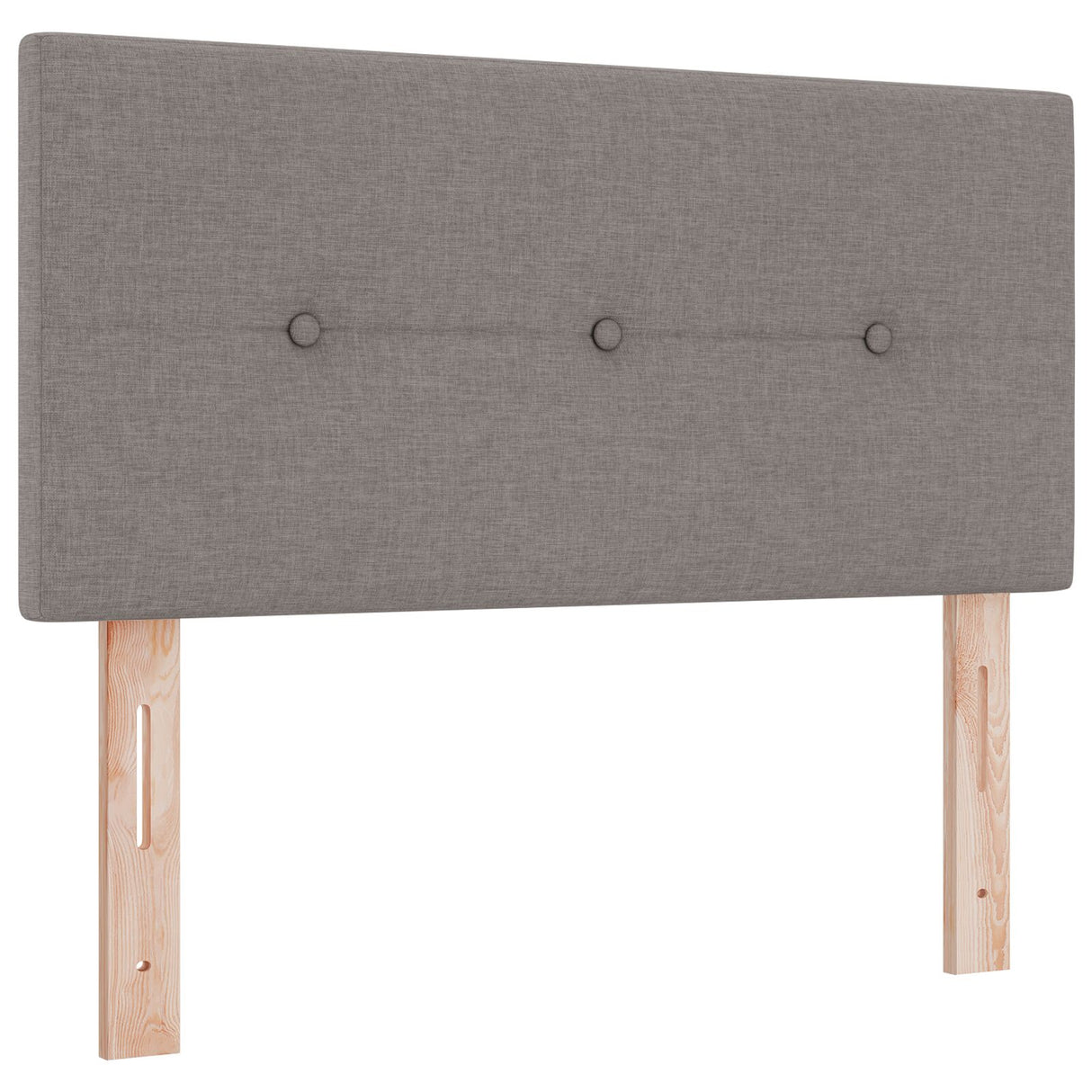 Boxspringbed met Matras Taupe 80x200 cm Stof