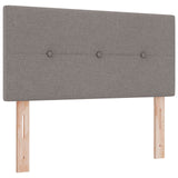 Boxspringbed met Matras Taupe 80x200 cm Stof