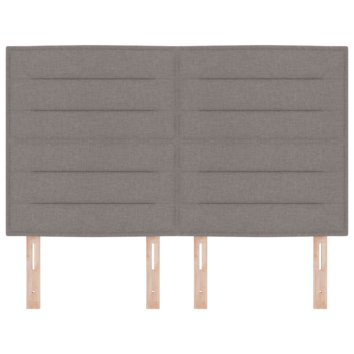 LED Hoofdbord Lijnen Ontwerp Taupe 80 cm Stof