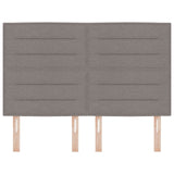 LED Hoofdbord Lijnen Ontwerp Taupe 80 cm Stof