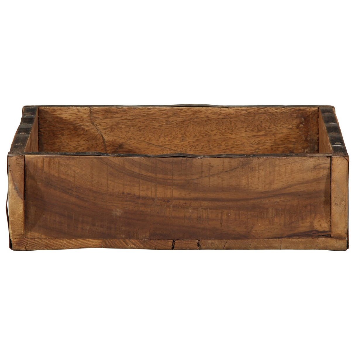 Dienbladen 4 stuks 31x29x10 cm Massief Hout Gerecycled