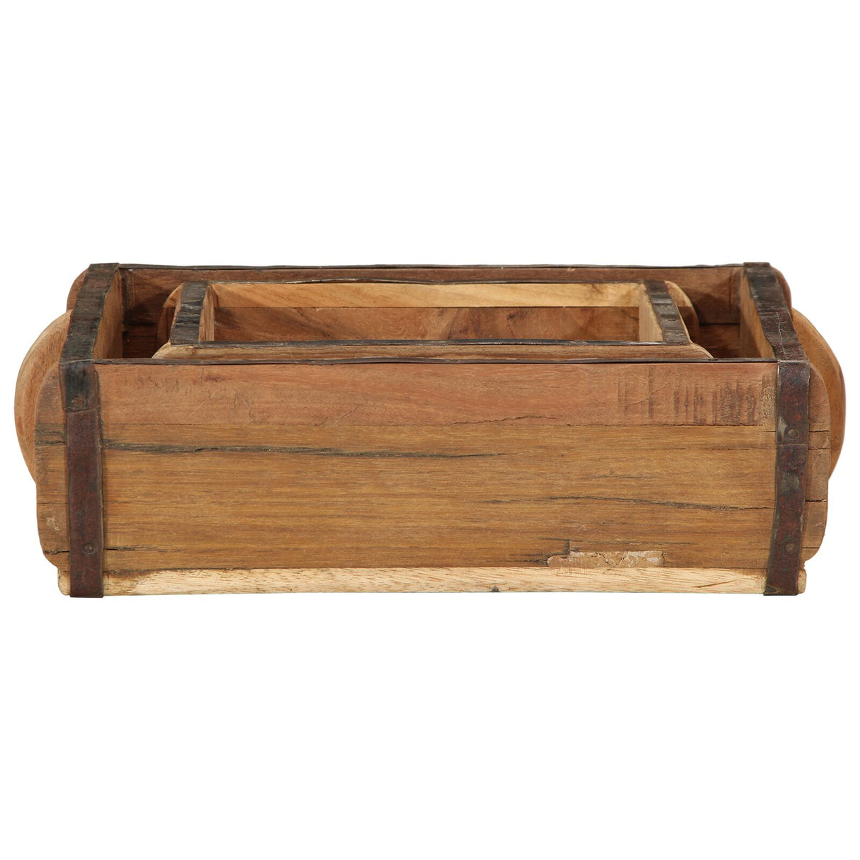 2-Delige Diensten Set Massief Hout Gerecycled