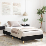 Bedframe 90x190 cm Zwart Eiken Tegenwoordig Hout