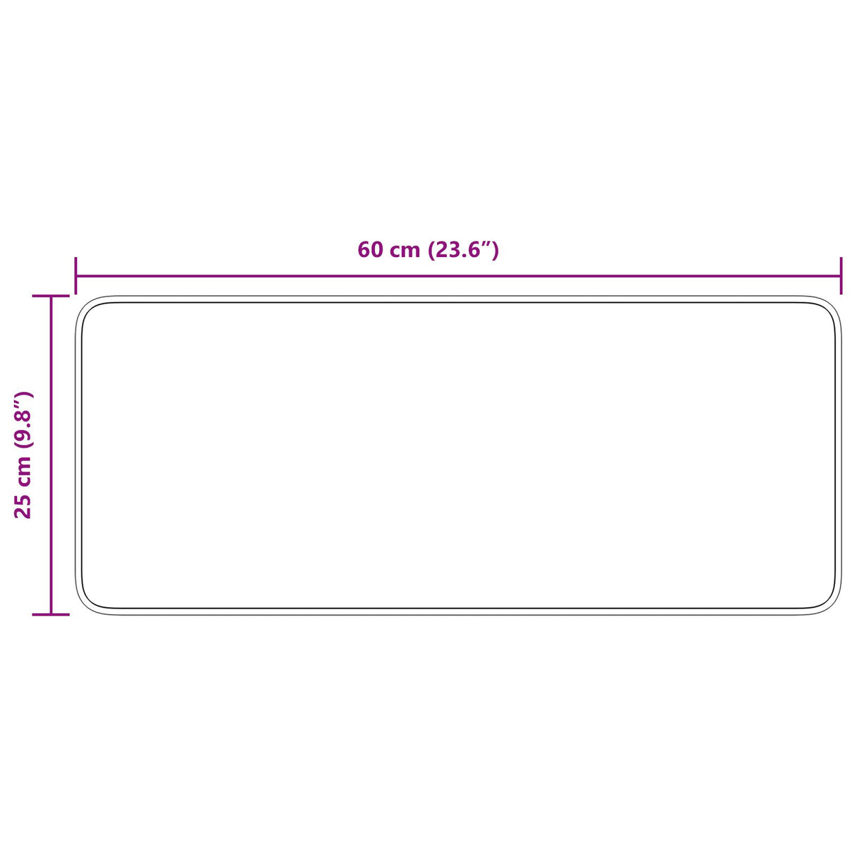 Trapmatten met Latex Achterkant Geel 25x60 cm