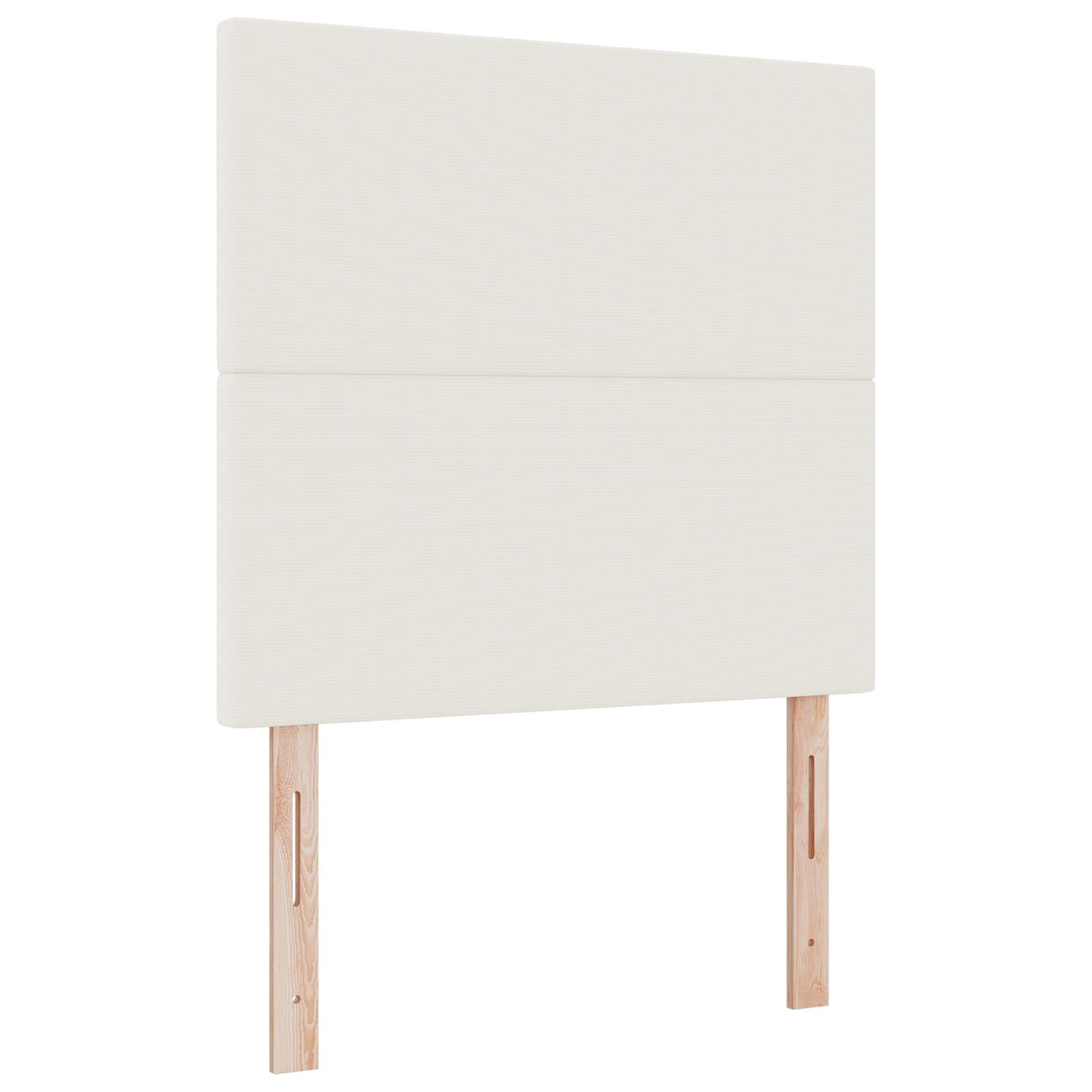 Boxspringbed met Matras Crème 80x200 cm Corduroy Stof