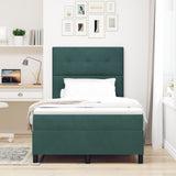 Boxspringbed met Matras Donkergroen Klein Dubbel Velvet