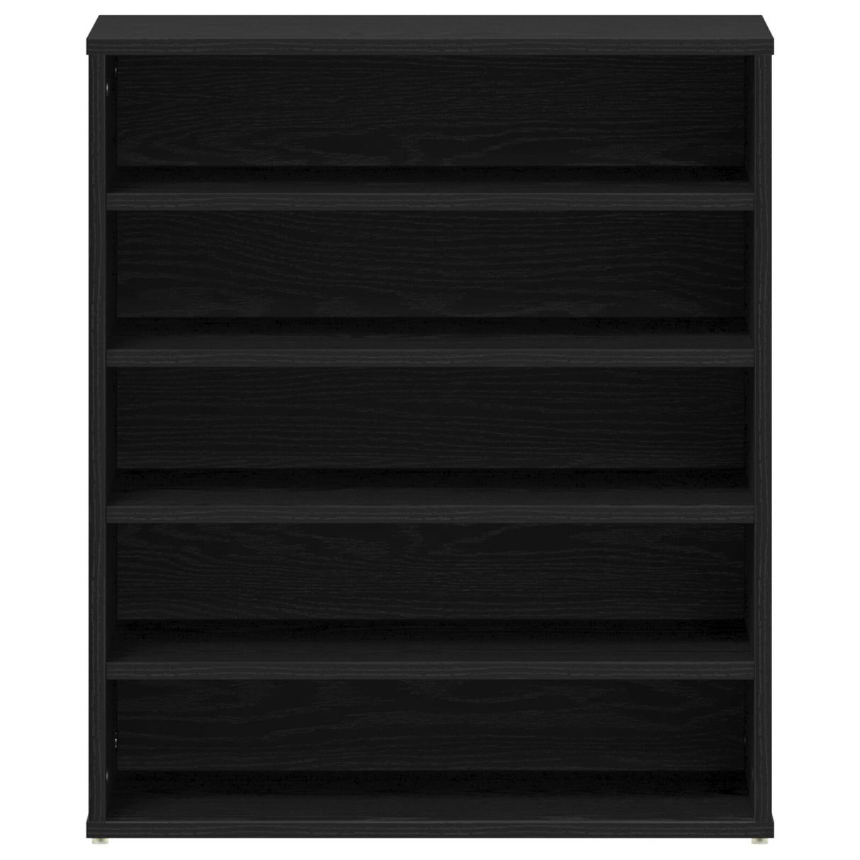 Schoenenkast Zwart Eiken 60x35x70 cm Geengineerd Hout