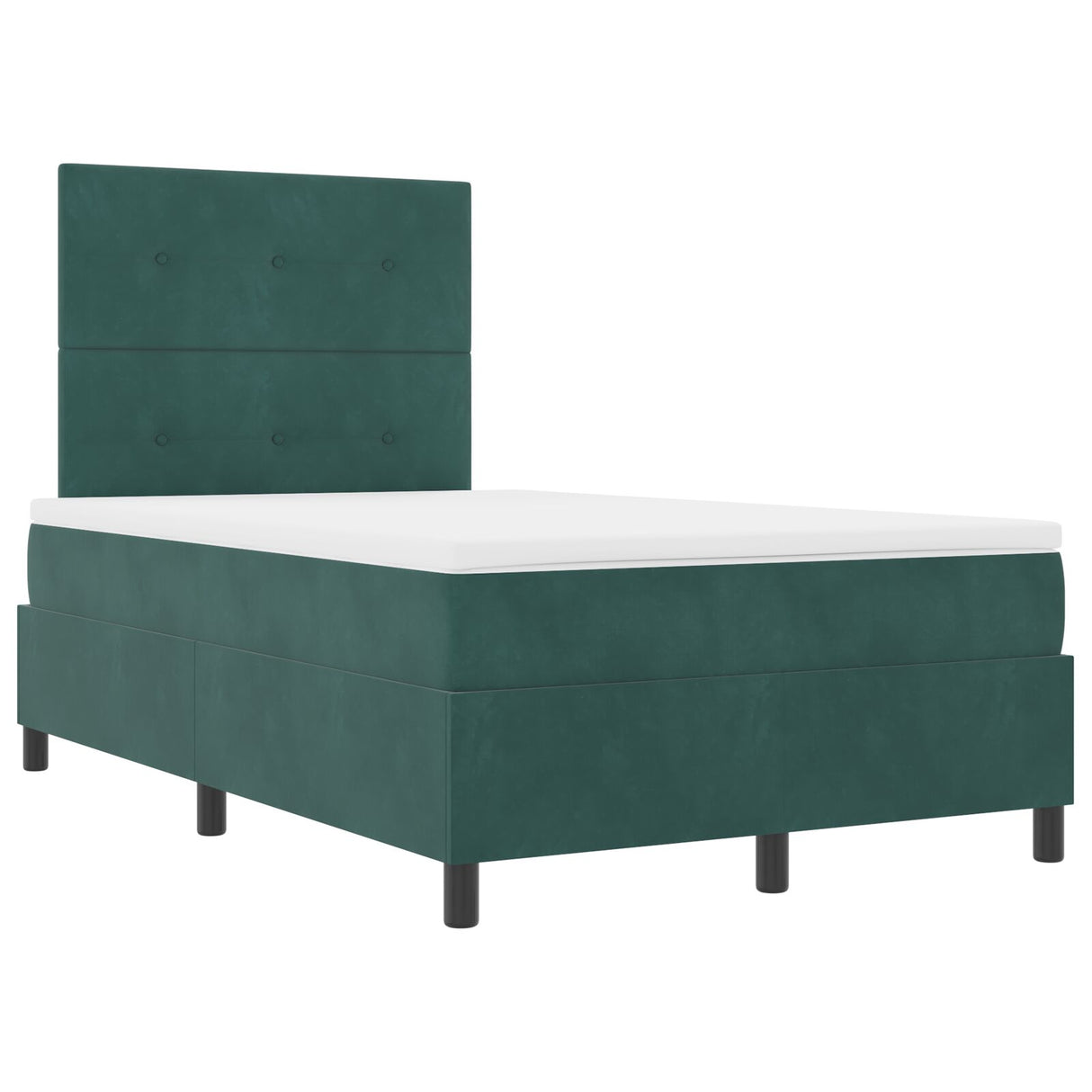 Boxspringbed met Matras Donkergroen Klein Dubbel Velvet
